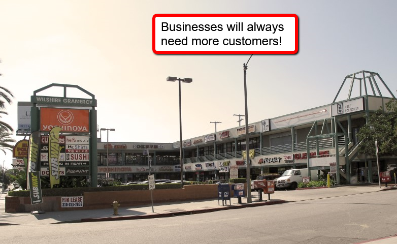 businesses need customers mini mall